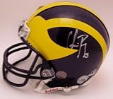 CHRIS PERRY Signed Mini Helmet Michigan