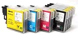 10 haute qualité compatible Cartouches d'encre pour Brother LC985 & LC39 pour Brother DCP-J125, Brother DCP-J315W, Brother DCP-J515W, Brother MFC-J265W, Brother MFC-J410, Brother MFC-J415W, Brother MFC-J220. Vous obtenez 10 cartouches (4x noir & ea. 2x cyan, magenta, jaune) Silvertrade (©)