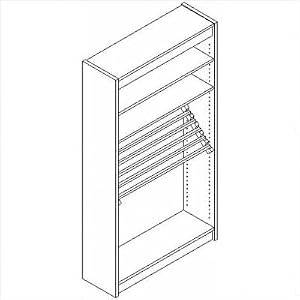 Fleetwood 89.8289.001.000 Library Shelving Newspaper Rack