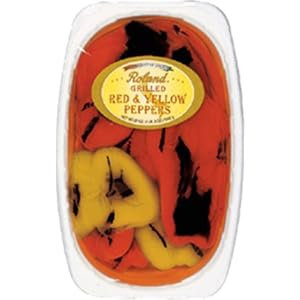 Roland Grilled Red and Yellow Pepper, 67-Ounce Package by Roland