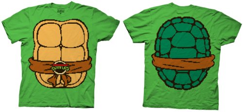  TMNT Teeenage Mutant Ninja Turtles 8 Bit Green Adult T-shirt Tee