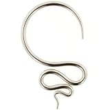 One Stainless Steel Snake: 8g (SOLD INDIVIDUALLY. ORDER TWO FOR A PAIR.)