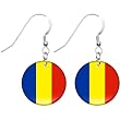 Romania Flag Earrings
