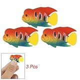 Como Aquarium Flexible Tail Plastic Floating Fish 3 Pcs image
