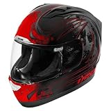 Icon Alliance Threshold Motorcycle Helmet Red (Medium 01015434)