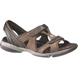Hush Puppies Women's Asana Sandal,Dark Brown Nubuck,9 W US