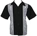 Silver Barbed Flames Embroidered Biker Shirt, Dragonfly