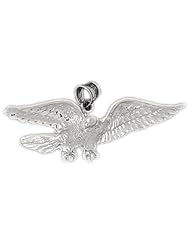 Clevereves 14K White Gold Pendant Eagle 8.8 - Gram(s)