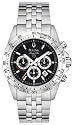 Bulova Men's Marine Star Chronograph Stainless Steel Bracelet Watch #96B113