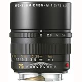 Leica 75mm f/2 Summicron-M Aspherical Manual Focus Lens for M System (11637)