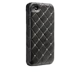 Case-Mate iPhone 4 Madison Quilted Case with Genuine SWAROVSKI Crystal Elements, Black マディソン キルト 本革レザーケース (スワロフスキー・クリスタルつき), ブラック CM015477
