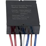 Enerwave ZWN-RSM2 Z-Wave Smart Dual Relay Switch Module, Convert Any In-Wall Switch to a Z-Wave Enabled Switch - 120-277VAC 50/60Hz 908.42MHz(US) Range up to 100ft Works as a Repeater to Extend Range, NEUTRAL WIRING REQUIRED