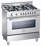 X366PIRORO Bertazzoni 36″ Pro Series Dual Fuel Range with 6 Burners – Red