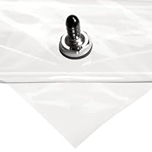 Chemware FEP Tedlar Gas and Liquid Sampling Bag, 0.5L Capacity, 6" Length x 6" Width (Pack of 10)