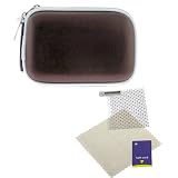 GTMax Bronze Zipper Eva Pouch Carrying Case + Universal LCD Screen Protector for Canon Advanced PowerShot S95