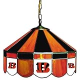 NFL Cincinnati Bengals 16-Inch Diameter Stained Glass Pub Light