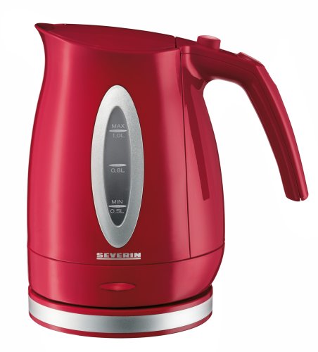 SEVERIN WK 3378 Wasserkocher rot-silber
