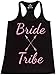 Shop4Ever® Bride Tribe Pink Women's Racerback Tank Top Wedding Tank Tops