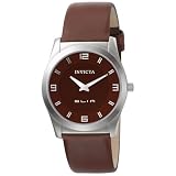 Invicta Mens Slim Collection Round Brown Leather Watch #5138 by Invicta