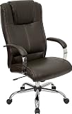 Leather Office Chair - High Back Executive Chair - BT-9080-BRN-GG Leather Office Chair - High Back Executive Chair - BT-9080-BRN-GG