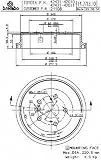Brembo 21108 Rear Brake Drum