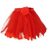 Rose Fairy Tutu with Petals red