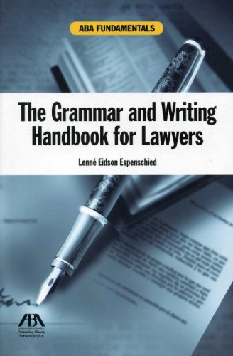 The Grammar and Writing Handbook for Lawyers (Aba Fundamentals)