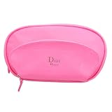 ☆☆最高級ブランド☆☆ Christain Dior クリスチャンディオール コスメポーチ ピンク ファスナー式 丸型の画像