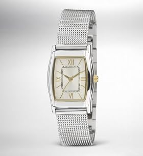 Rectangle Face Mesh Strap Watch