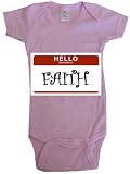 HELLO MY NAME IS FAITH - Name-series - White Or Pink Onesie / Baby T-shirt