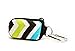 Stylish Essential Oil Key Chain with 8 5/8 Dram (2 ml) Vials and Blank Labels - Fits Easily in a Purse or Makeup Bag - Carry Your Favorite Essential Oils Everywhere You Go! (Blue/Green Chevron)