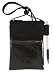 Travel Neck Wallet Passport Badge Holder, Black