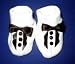 White Baby Tuxedo Bootie Crib Shoe (Four preemie and newborn sizes!)