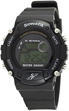 Sonata Digital Grey Dial Men's Watch - NG7982PP03J
