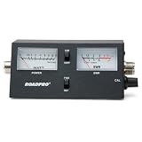 RoadPro RPSWR-3C Clamshell Power/SWR Power Meter with Separate Meters