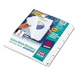 Avery 11440 Avery Ink Jet Printer Extra Wide White Dividers, 5 Tab, 9 x 11, CLR, 5 Sets/Pk 41u81S44HUL. SL160 Avery 11440 Avery Ink Jet Printer Extra Wide White Dividers, 5 Tab, 9 x 11, CLR, 5 Sets/Pk