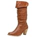 FRYE Women's Dorado Slouch Heeled Boot,Saddle,7.5 M