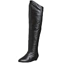 Chinese Laundry Women's Turbo Leather Wedge Boot,Black,7.5 M US