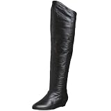 Chinese Laundry Women's Turbo Leather Wedge Boot,Black,9 M US