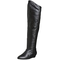 Chinese Laundry Women's Turbo Leather Wedge Boot,Black,10 M US