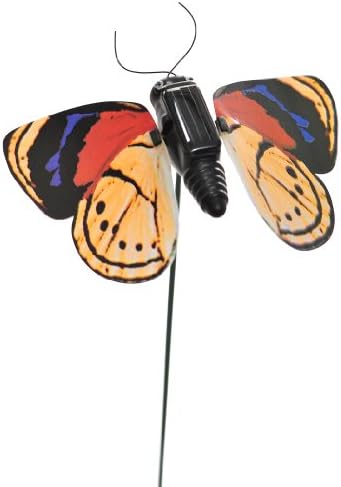 Russco lll GD125033 Solar Buddies Flapping Perisama Vaninka Butterfly Plant Pick