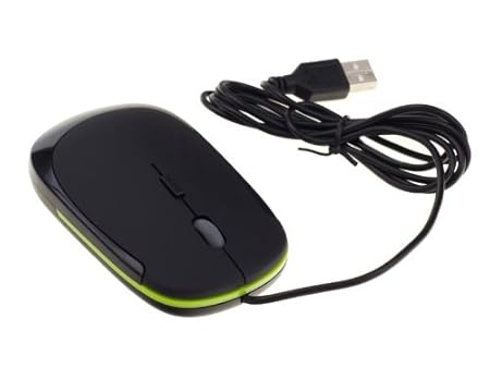 NEON Optical USB Mouse Dual-button with scrool-wheel Black/Green