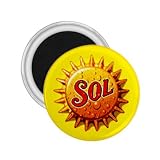 SOL BRAZILIAN BEER Souvenir Magnet 2.25" Free Shipping