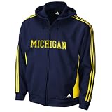 adidas Michigan Wolverines Navy Blue Team Spirit Full Zip Hoody Sweatshirt