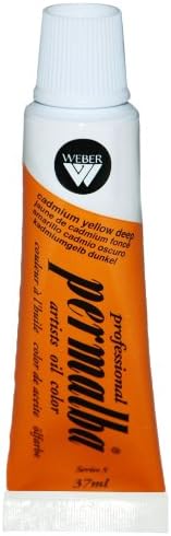 Weber Permalba 37-Ml Artist Oil Color, Cadmium Yellow Deep
