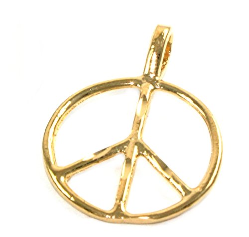 Click here to buy 24k Gold Layered Peace Love Hope Reversible Charm Pendant.