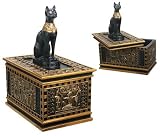 Egyptian Bastet Bast Cat Jewelry Trinket Box