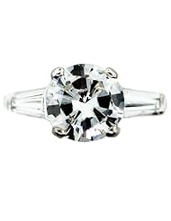 Platinum and Diamond 2.01ct Round Brilliant Cut Ring with GIA Report!