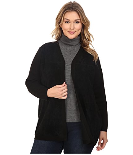 [カルバンクライン] Calvin Klein Plus レディース Plus Size Cardigan w/ Suede Front トップス [並行輸入品]
