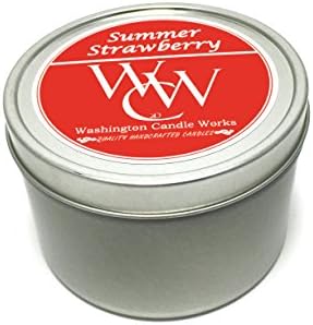 Summer Strawberry - Hand Poured 8oz - Scented Soy Candle - Handmade Candle - Strawberry Candle - Spring Soy Candle